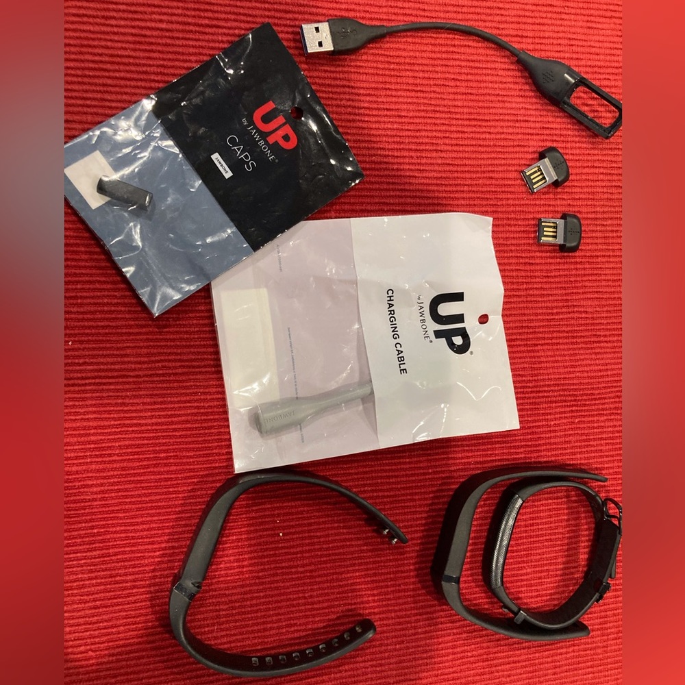 Fitbit Jawbone Up (2). One large and one medium.